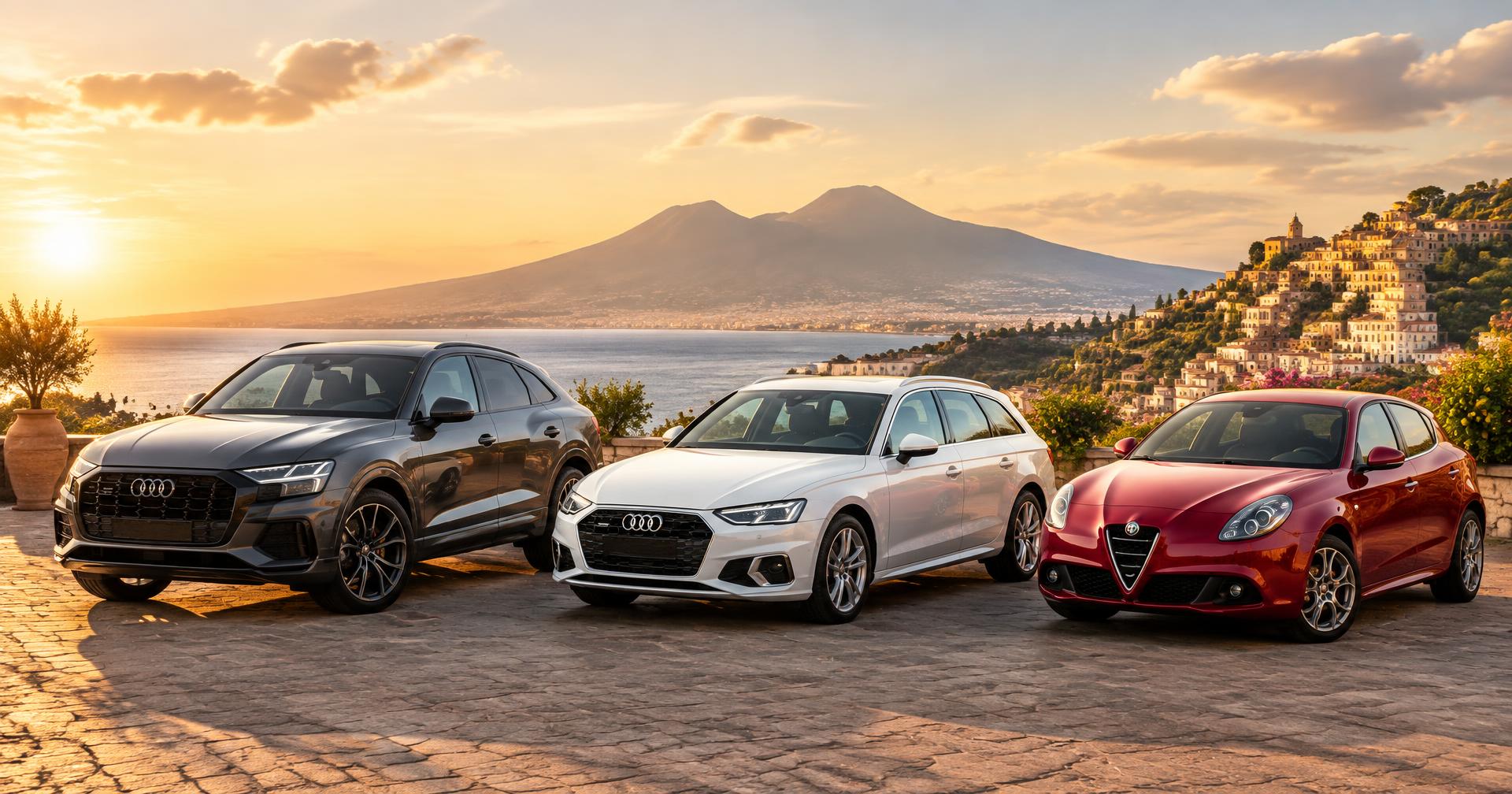 Berlina sportiva nello showroom